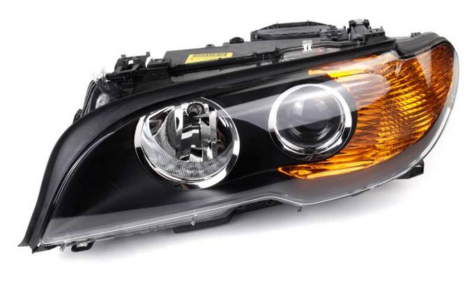 BMW Headlight Assembly - Driver Side (Halogen) (w/ Amber Turnsignal) 63126920605 - Hella 354204191